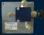 Pressure reducing valve module - hydraulic trainer
